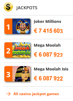 Die besten Jackpot Spiele bei betsson